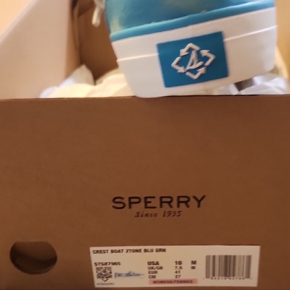Sperry Aqua Tie-Dye Sneakers - Picture 2 of 7